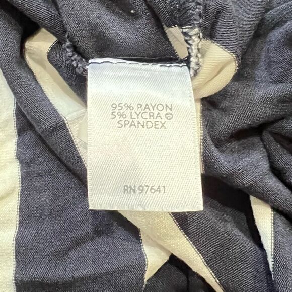 J. Jill Wearables Blue and White Striped Tank Top Women’s Medium - Picture 4 of 4